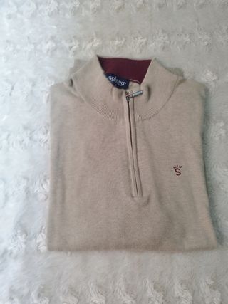 Suéter Solera Beige - Cierre 1/4