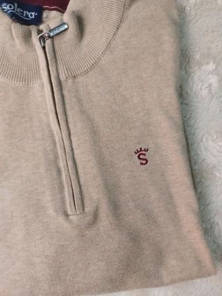 Suéter Solera Beige - Cierre 1/4
