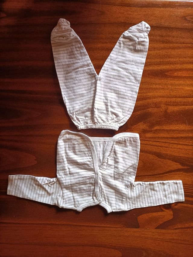 Conjunto bebé Petit Bateau rayado