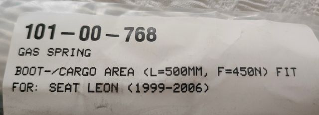 Amortiguador muelle maletero grupo VAG