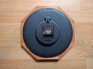 Reloj de pared de madera Octagonal