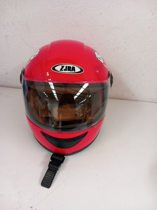 Casco Infantil Moto JtZJRA Rojo