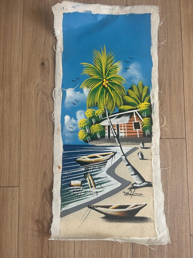 Cuadro paisaje tropical