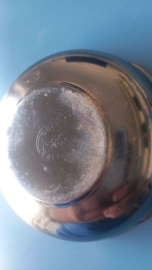 Piattino argento anni '50