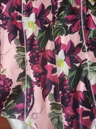 Body estampado flores rosa zara nuevo