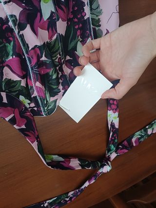 Body estampado flores rosa zara nuevo