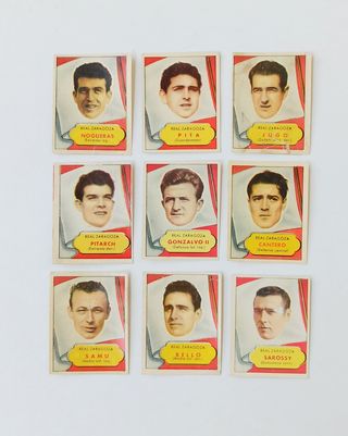 CROMOS ZARAGOZA ASES DEL FUTBOL 1952