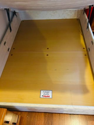 Cama canapé abatible FLEX beige