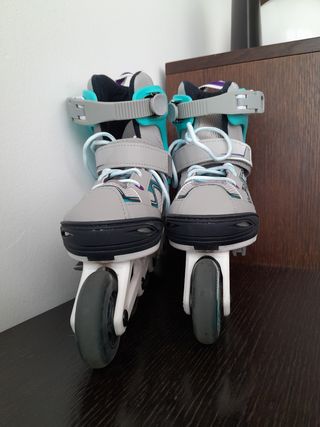Patines Oxelo en línea, grises + bolsa