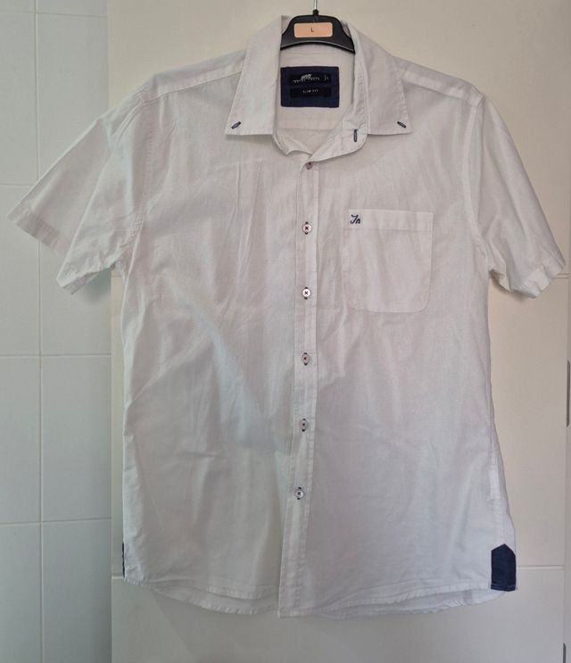Camisa blanca hombre talla L