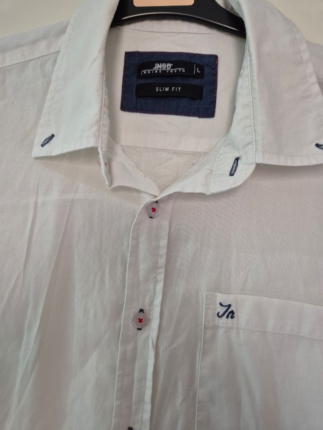 Camisa blanca hombre talla L