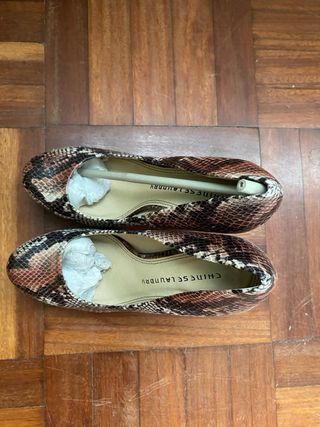 Zapatos tacón serpiente