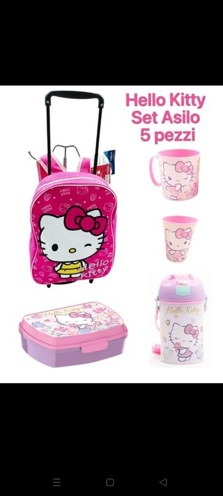 Hello Kitty Set Asilo 5pz