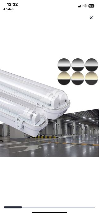 Lámparas LED 60cm 2x tubos 18w 
varios hay.  30pcs