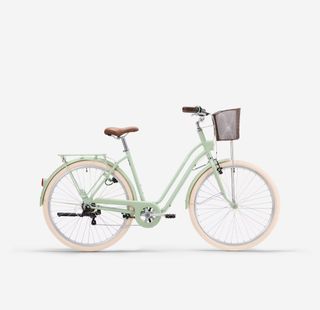 Bicicleta clásica verde menta