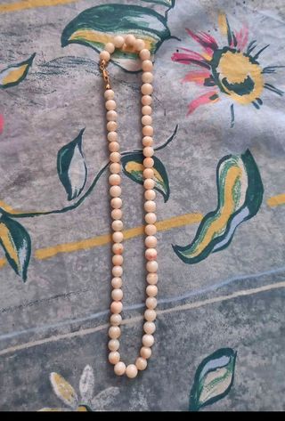 Collana vintage di Corallo Rosa Oro 750