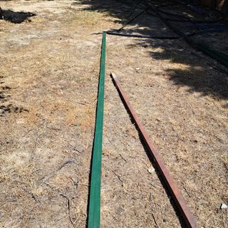 Estructura completa acero pérgola - Verde