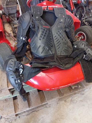 Chaleco con protecciones motocross talla L