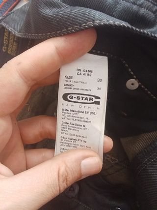 G-Star 96 Raw | Pantalones negros
