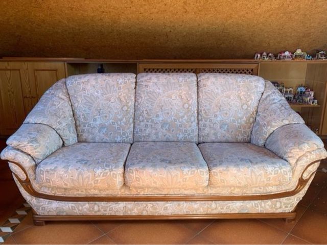 Sofá 3 plazas beige