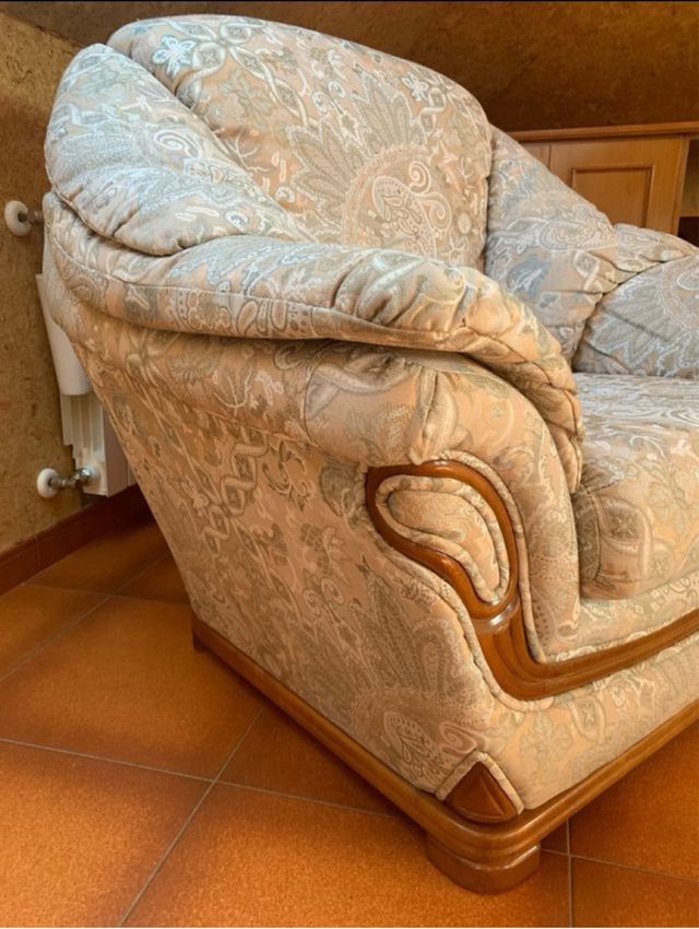 Sofá 3 plazas beige