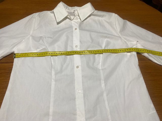 Camisa blanca mujer manga 3/4