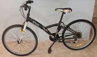 Bicicleta B'twin negra per nens 24" Decathlon 
