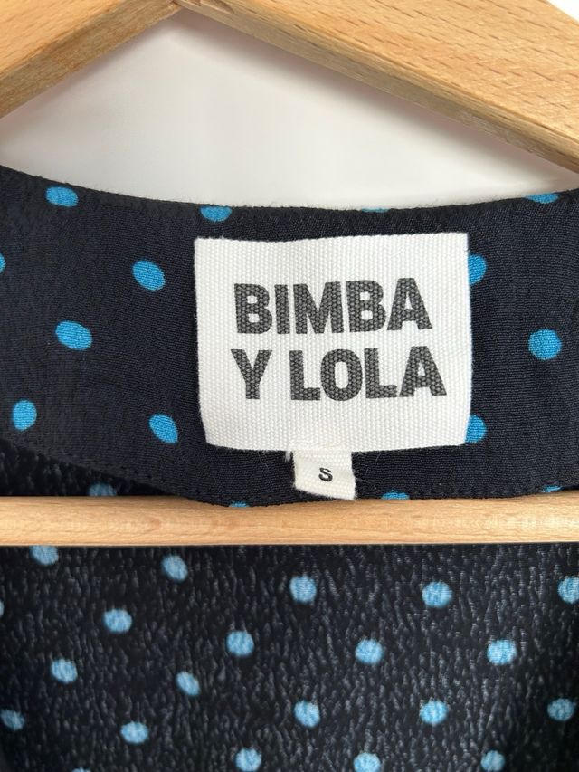Vestido Bimba y Lola lunares azul