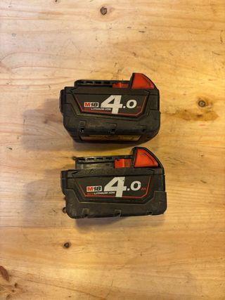2 Baterías Milwaukee M18 4.0 Ah