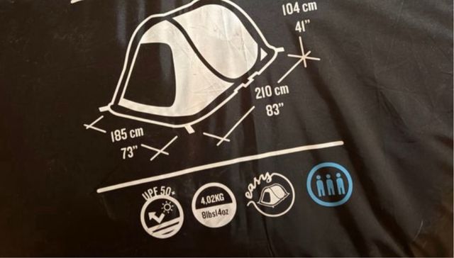 Campaña de camping Greenside para 3 personas,