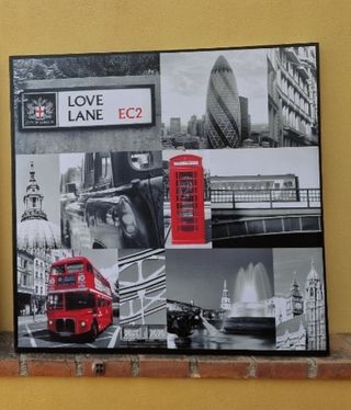 Cuadros collage vintage 70x70cm