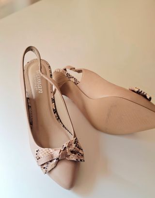 Zapatos Marypaz beige, talla 37