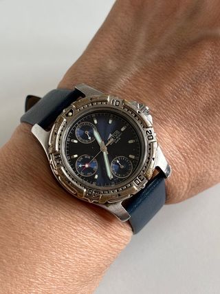 Reloj Lotus como nuevo Azul y Plateado