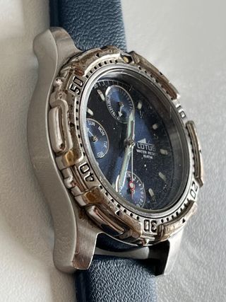 Reloj Lotus como nuevo Azul y Plateado