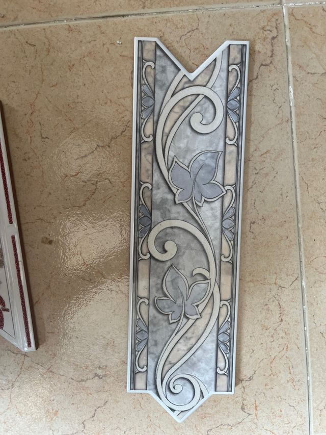 Cenefa baño - Decoración vintage