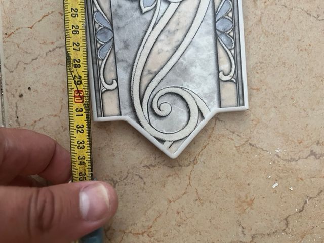 Cenefa baño - Decoración vintage