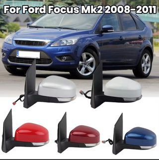 Carcasas retrovisores Ford Focus rojas