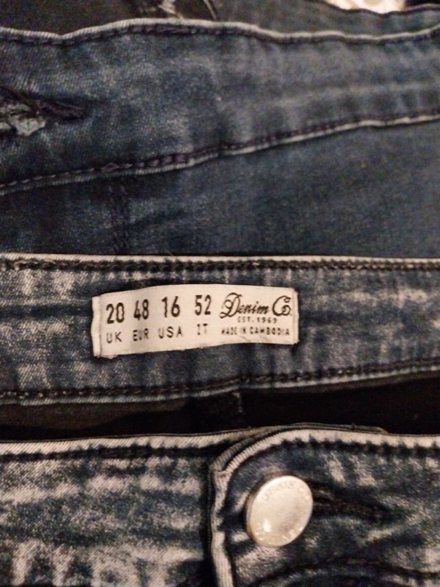 Vaqueros 4XL - Azul Oscuro y otro nevado en oscuro