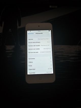 iPod touch 6ª Gen gris/blanco