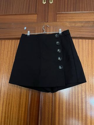 Falda pantalón negra