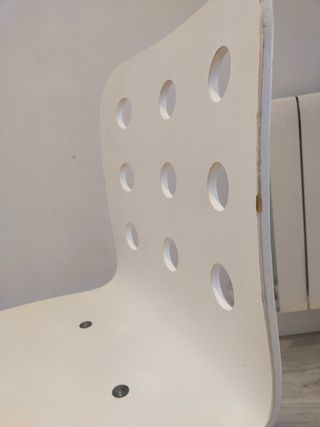 Silla giratoria blanca