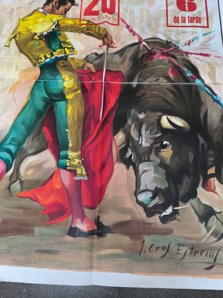 Cartel Taurino Tarragona 1978. Vintage 