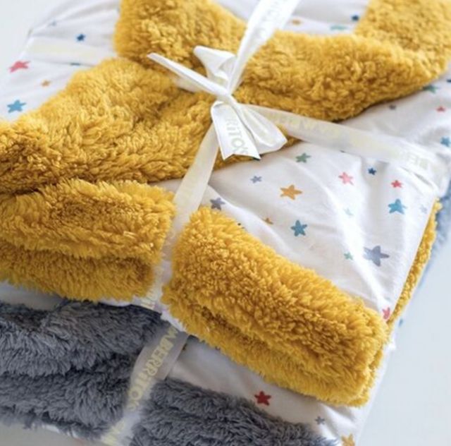 Manta Bebé Gamberritos 80x110cm Infantil Amarillo