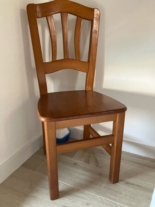 Silla madera maciza