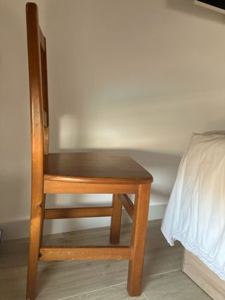 Silla madera maciza