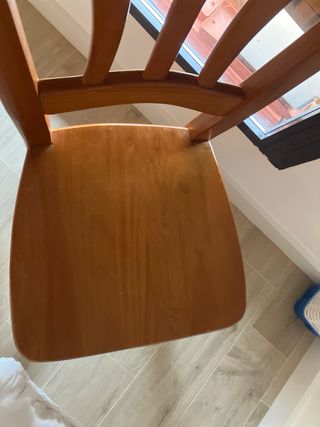 Silla madera maciza