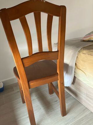 Silla madera maciza