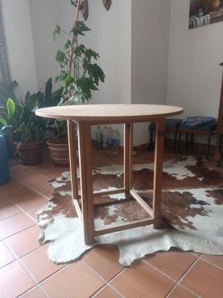 Mesa redonda plegable 80cm