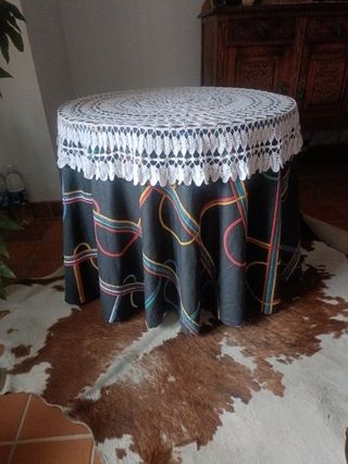 Mesa redonda plegable 80cm