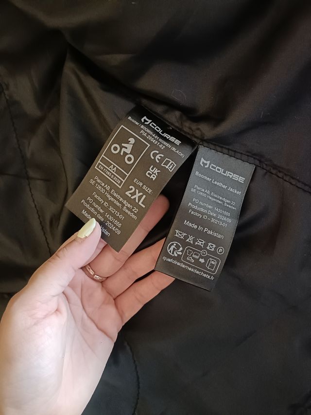 Chaqueta moto Course Boomer negra